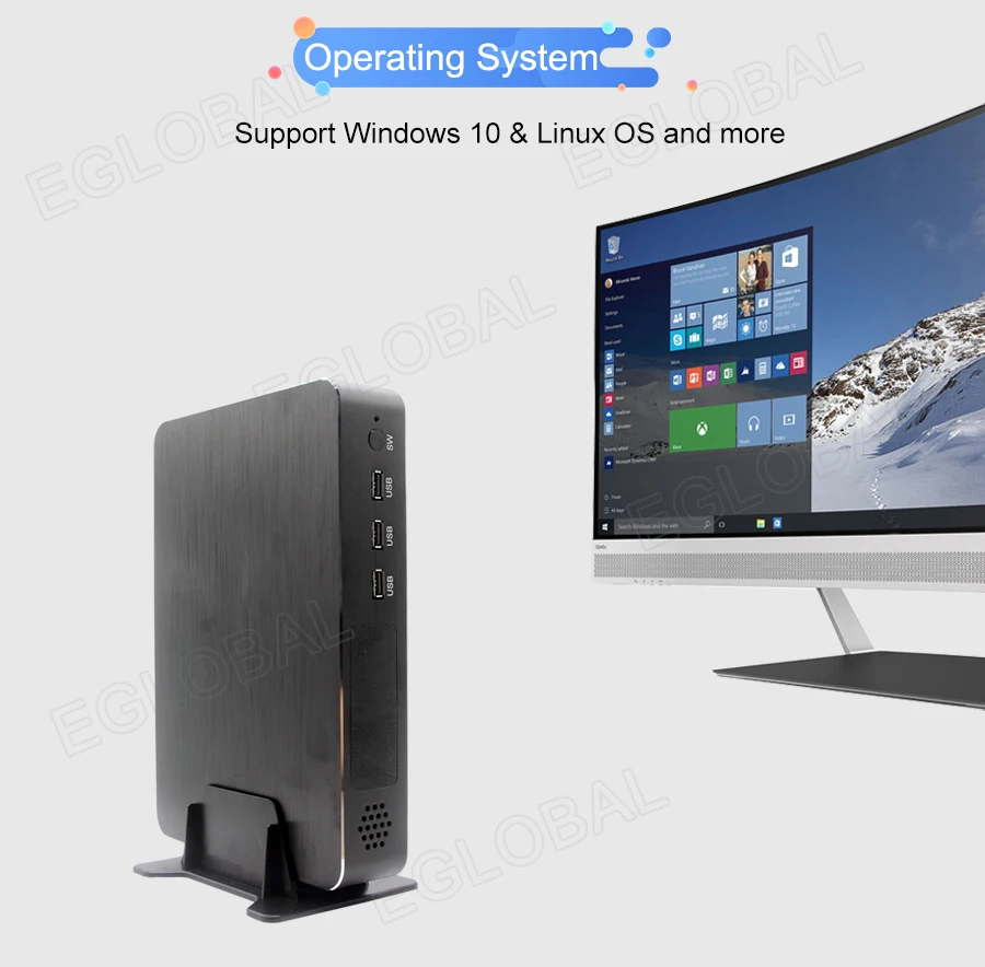 Игровой ПК 9Th Gen Intel Core i9 9900 i5 9400F GTX 1050Ti Win10 Pro Barebone неттоп Linux настольный компьютер HDMI DP DVI i3 9100F