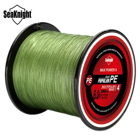 SeaKnight TriPoseidon 300м Плетенная Леска 4 Нити 8-60lb Зеленый — пример использования