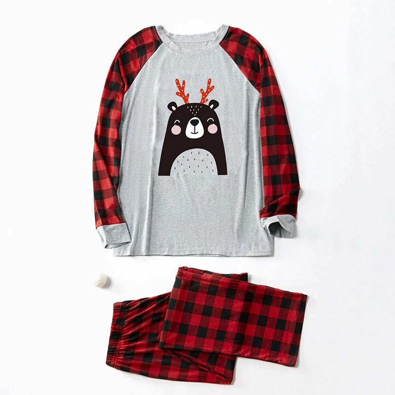 Семейная одежда Рождественская Пижама мультяшная для мамы дочери отца сына