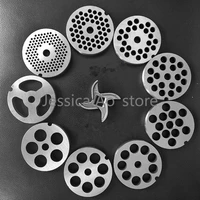12 meat grinder blade stainless steel cross head hole plate grate screen sieve plate meat grinder accessories replacement