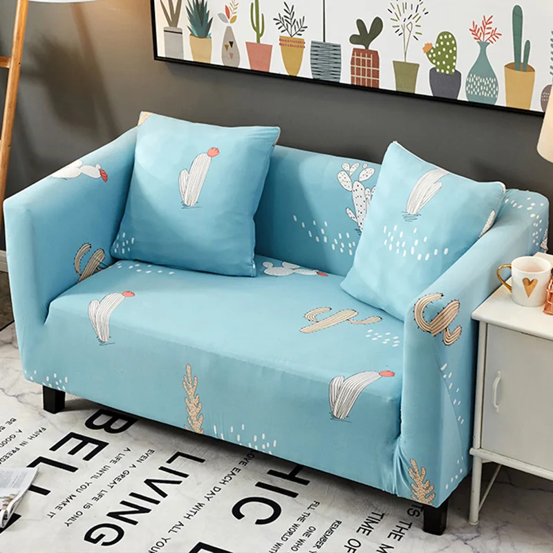 Розовый мультяшный защитный чехол для дивана чехлы гостиной угловой эластичный|