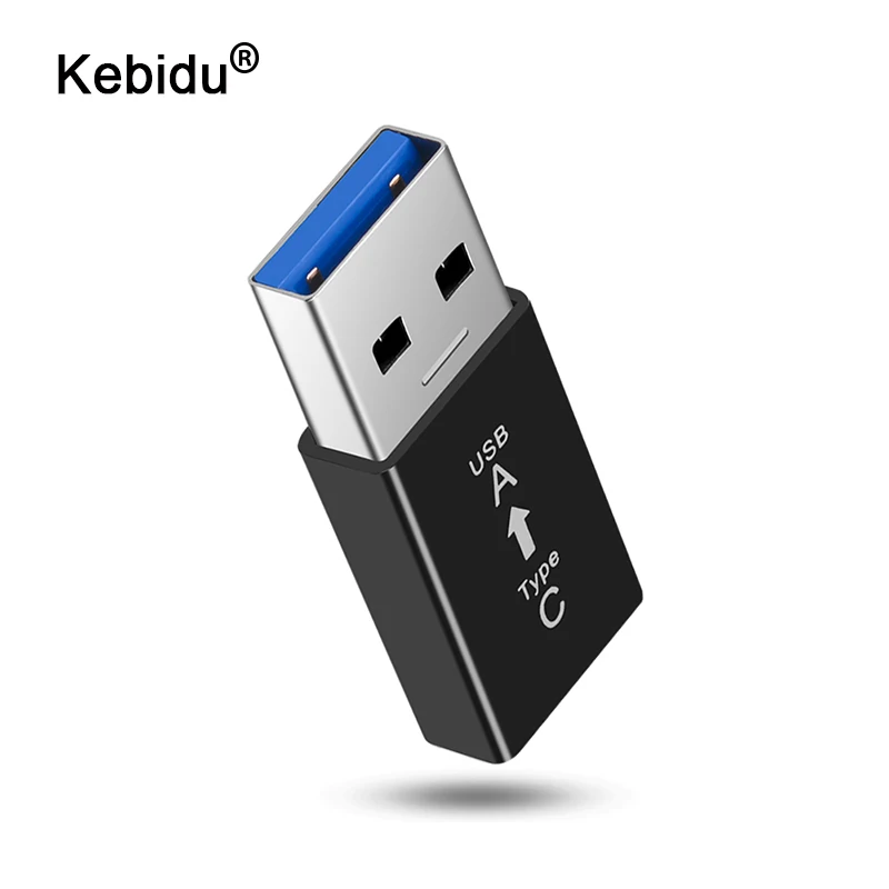 Компактный OTG адаптер kebidu внешний переходник с разъемом типа C мама на USB 3 0 папа
