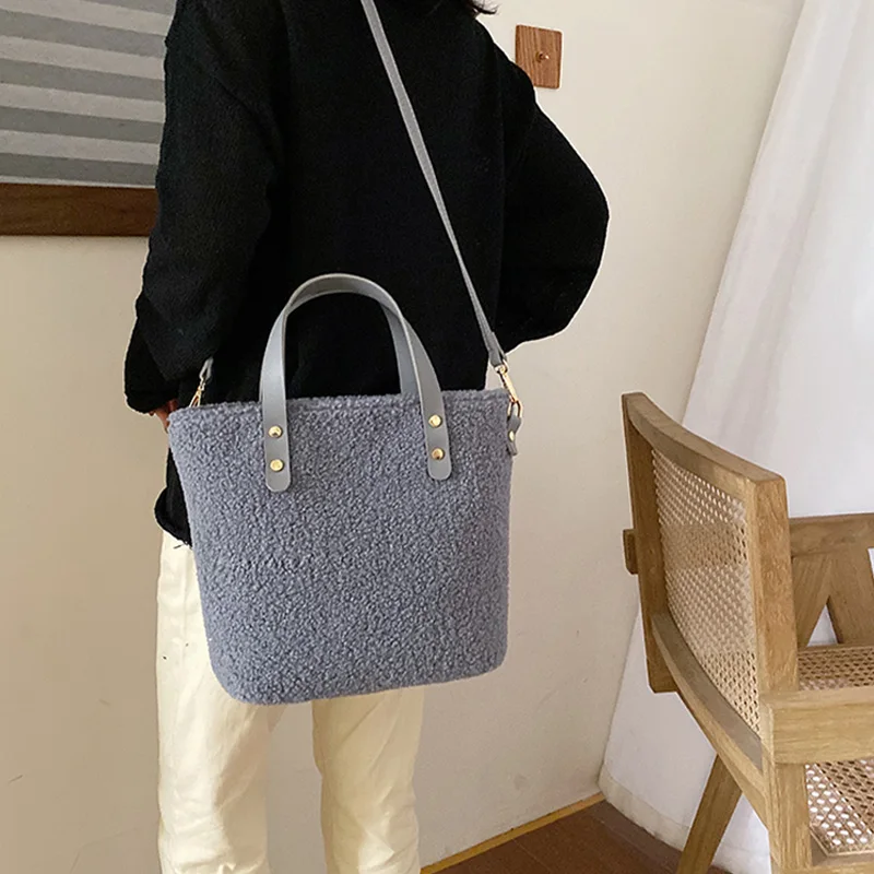 Дизайнерские женские сумки роскошные через плечо из искусственного меха