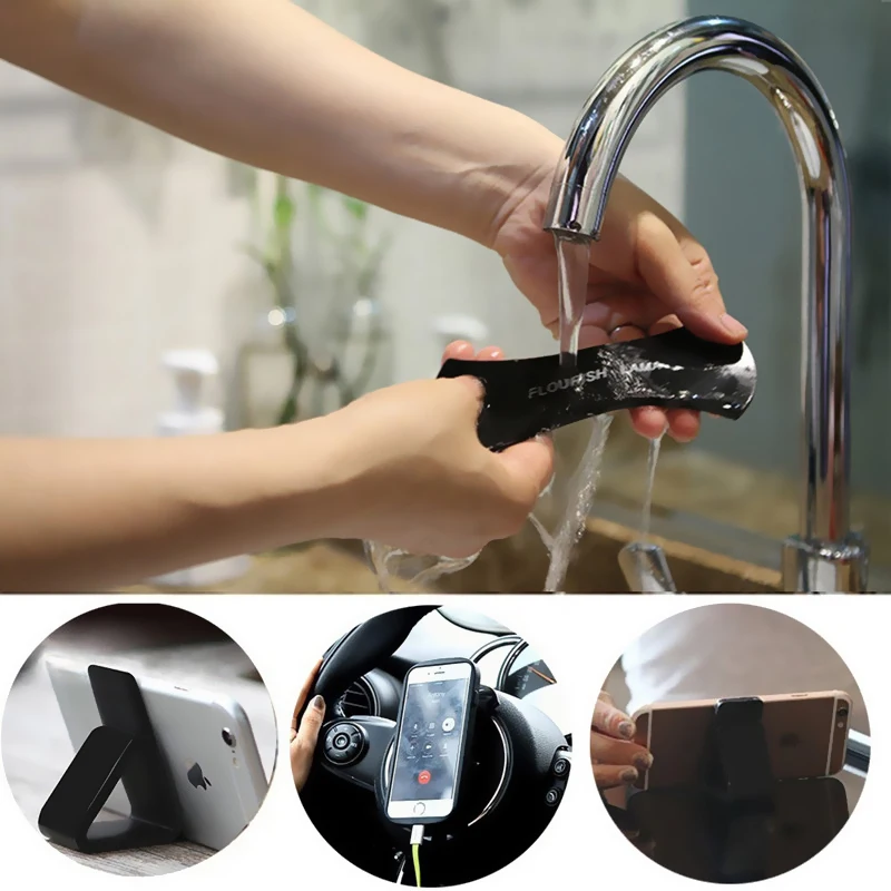 

Nano Rubber Sticky Pad Anti-Slip Mat Gel Dash Car Mount Holder For Cell Phone Universal Sticker Car Phone Holder For iPhone 13