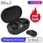 Беспроводные наушники M  J TWS со светодиодным дисплеем, Bluetooth V5.0, гарнитура с микрофоном для xiaomi Redmi iPhone Huawei Samsung A6S E6S Airdots