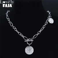 12 constellations stainless steel chain necklace women silver color gemini chocker necklace astrology jewelry colares npy6s03