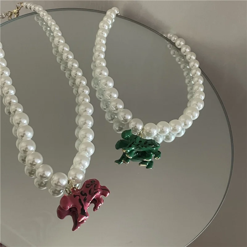 Ожерелье FFLACELL женское с жемчужной подвеской в Корейском стиле 2021 - купить по