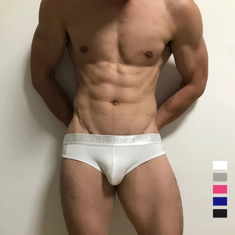 

Modal Sexy Underwear Briefs Brand Men's Underpants Soft Quick Dry Men Briefs Simple Solid Panties Gay Man Slip Bikini Homme