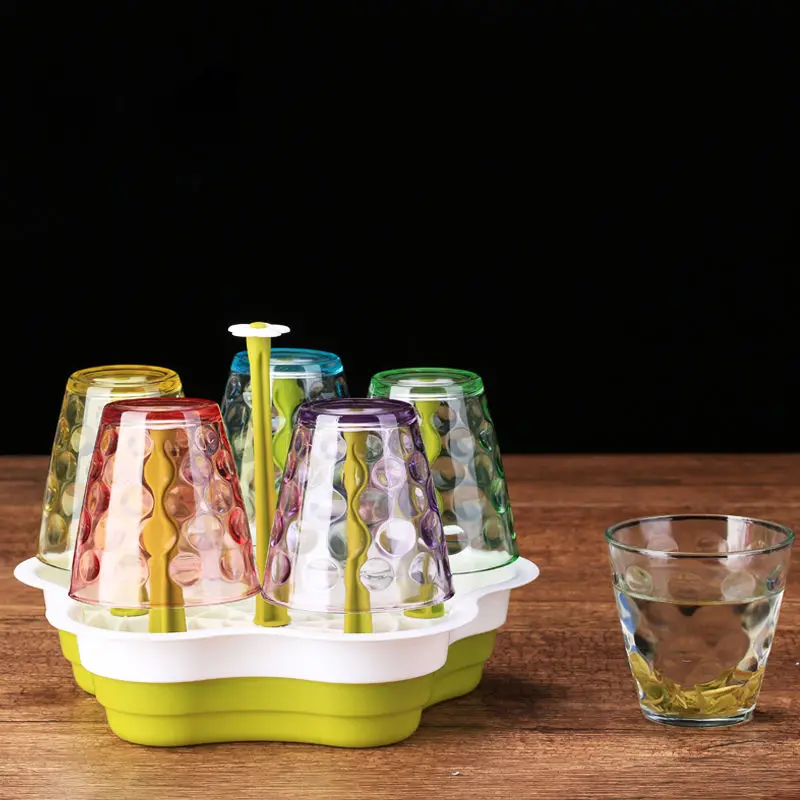 

Glass Cup Household Water Cup Set Tea Cup Thickened Heat-resistant Glass Drinking Cup Juice Glass Beer Mug with Cup Holder Glass