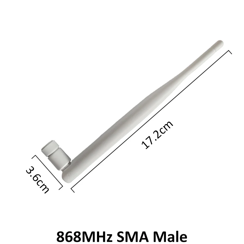 Белая антенна lora 868 МГц 915 5dbi SMA Штекерный разъем GSM Водонепроницаемая 21 см фотокабель/u.FL Pigtail|Антенны для