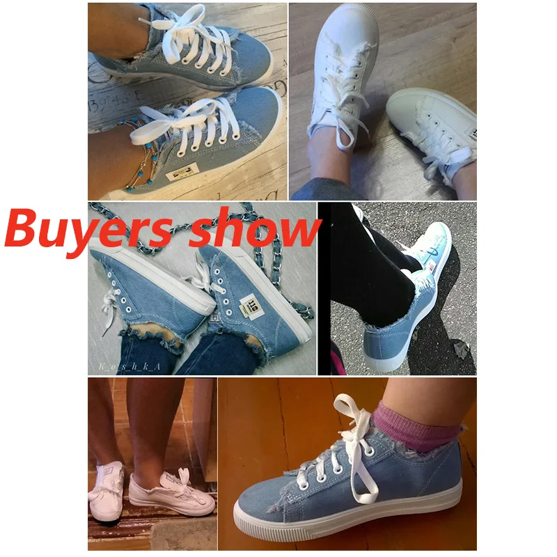 Canvas Shoes for Girls 2023 Spring Fashion Sneakers Solid Sewing Women Denim Shoe Sapato Feminino Size 35-43