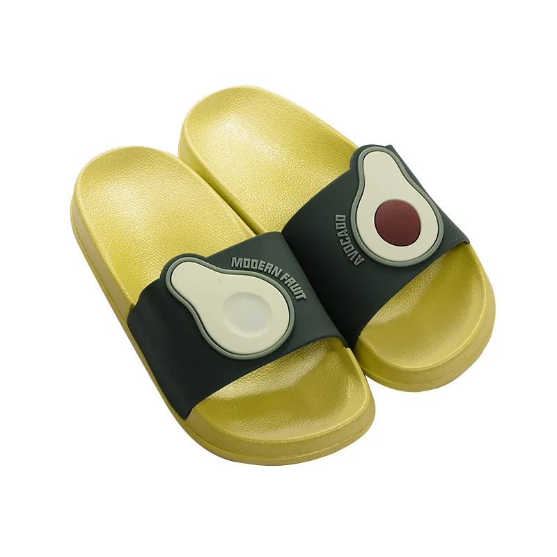 

Women Men Lovers Shoes Women Summer Slippers Slide Sandals Beach Slides Cartoon Fruits Avocado Flip Flops Non-slip Soft Sole
