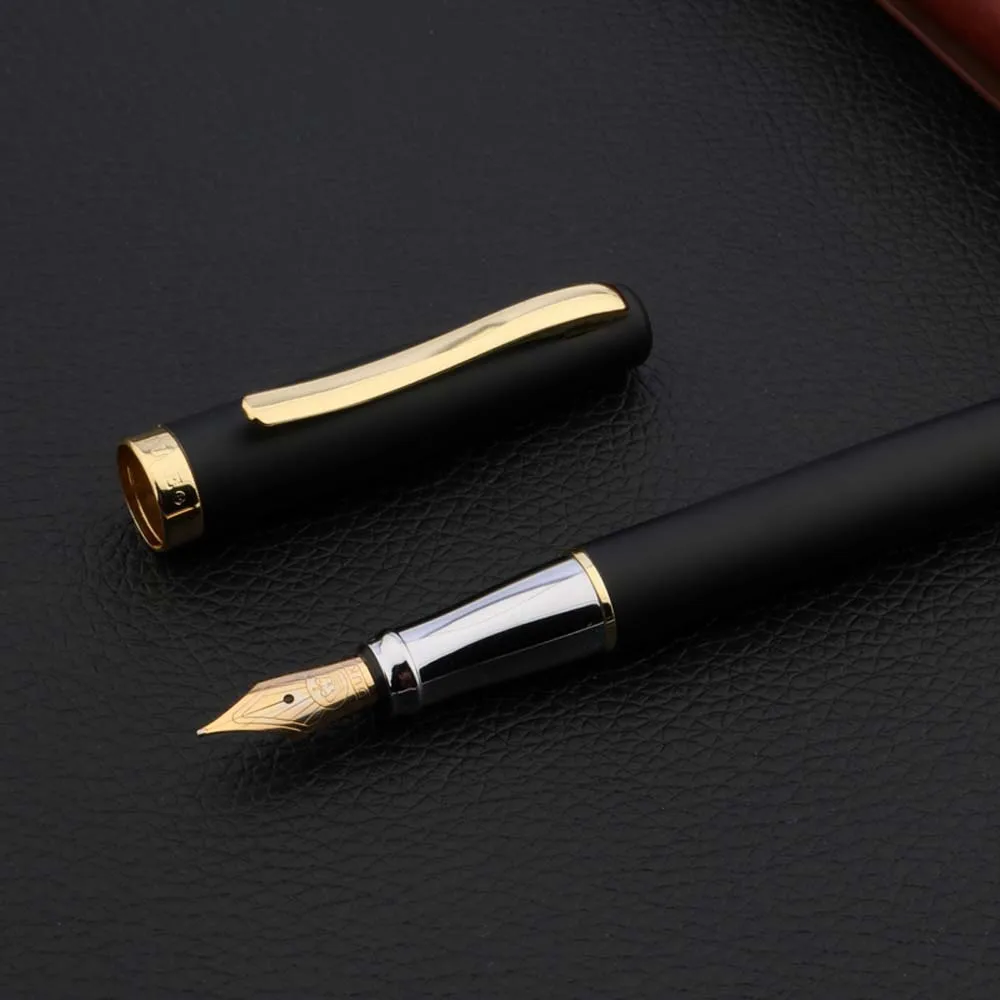 Классический Duke 209 авторучка перо из иридия матовый черный Золотой Бизнес