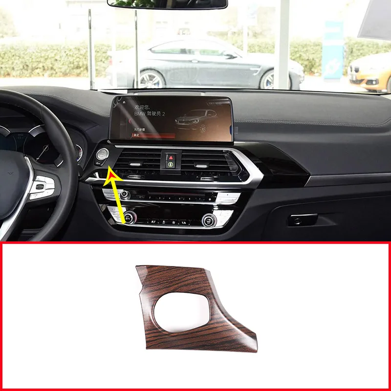 

Pine Wood Grain ABS Style For BMW X3 X4 G01 G02 2018 2019 Car Start Stop Button Decoration Frame Trim Left Hand Drive