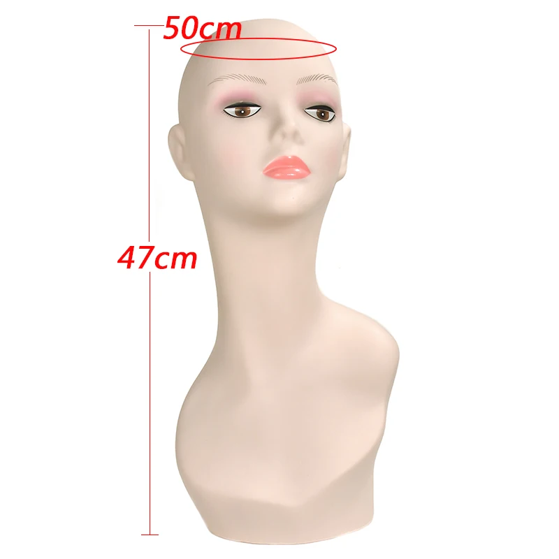 Женский манекен для тренировки лица мягкий ПВХ кружево создания париков голова