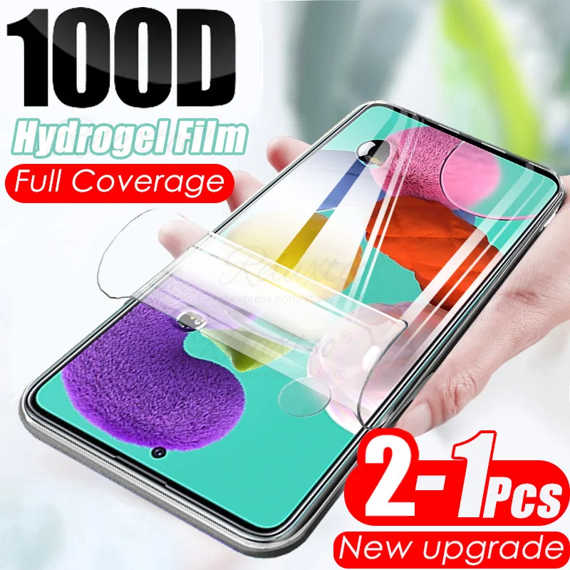 

2-1Pcs Hydrogel Film For Samsung A51 A01 A11 A21s A31 A41 A71 M11 M12 M21 M31 M51 Screen Protector for Samsung cell phone A 51