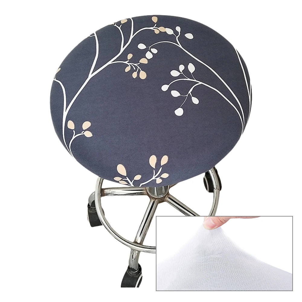 1/2/4/6 шт. с цветочным принтом круглый чехлы для стульев барный стул крышка