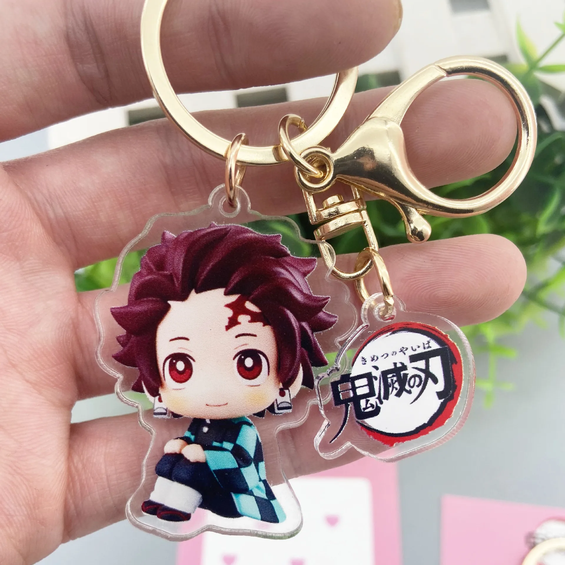 Новинка 2020 брелок с лезвием призрака подвеска мультяшная версия Q из трех частей