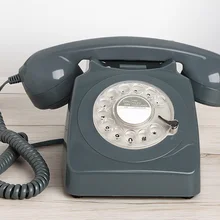 Corded Telephone Rotary Dial Home Telephone Orange Antique Old Fashion Home Phone Classic Vintage Telephones Best home Gift