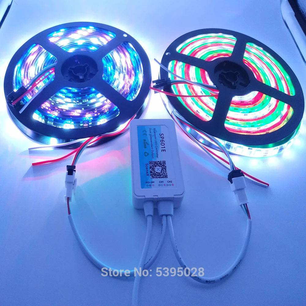 Светодиодная лента WS2811 5 м музыкальный контроллер SP601e с поддержкой Bluetooth Rf и Power