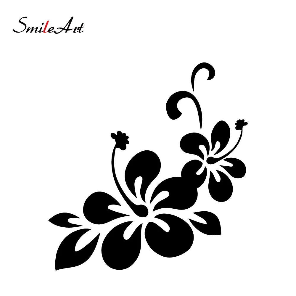 Новые наклейки с цветами для автомобиля забавные виниловые на окна