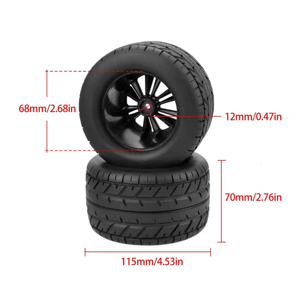 

1/10 Monster Truck Wheels Tires For HPI HSP Savage XS TM Flux ZD Racing LRP Fine Workmanship And Perfect Style