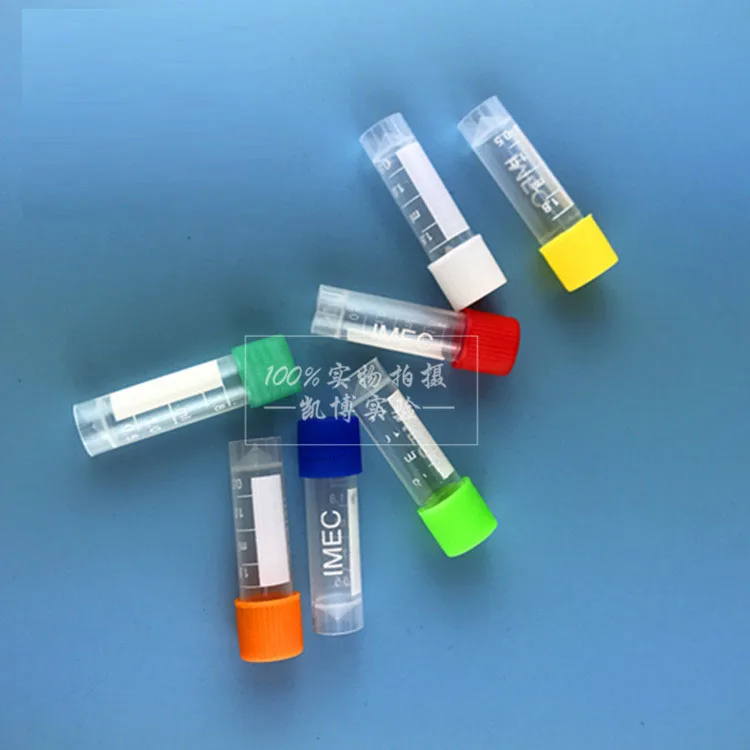 

100 шт. 1,8 мл 2 мл Cryotube пластиковая бутылка для хранения со шкалой лабораторное оборудование пластиковая трубка микроскоп пробная бутылка