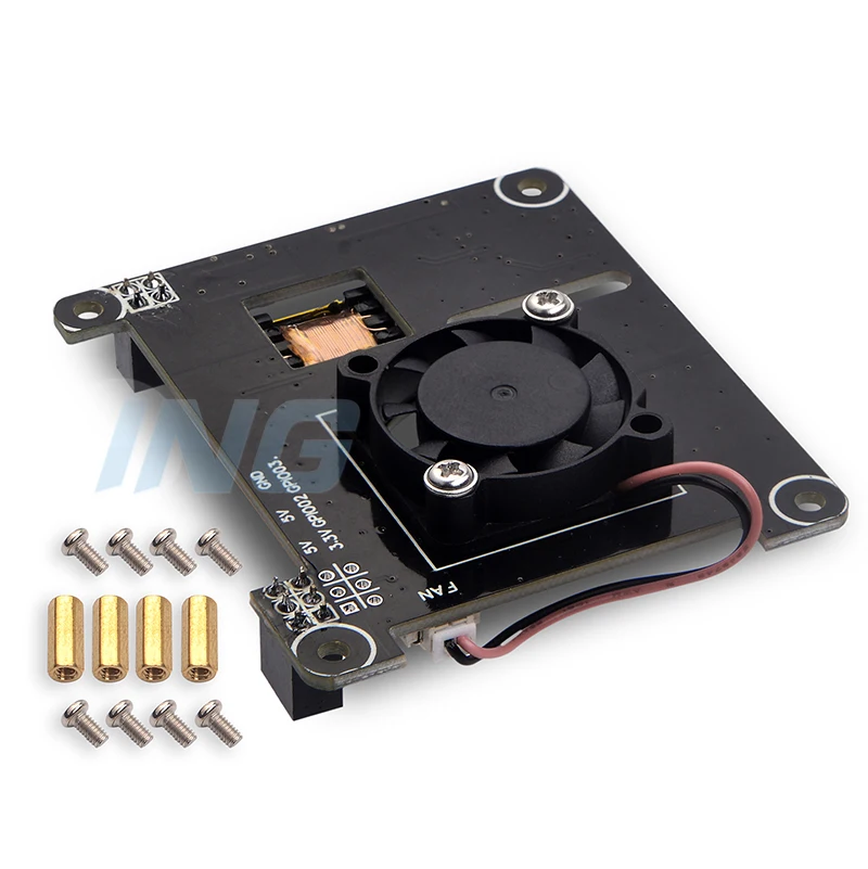 POE HAT для Raspberry Pi соответствует стандарту IEEE802.3af выход 5 В 2 4 А и вентилятор