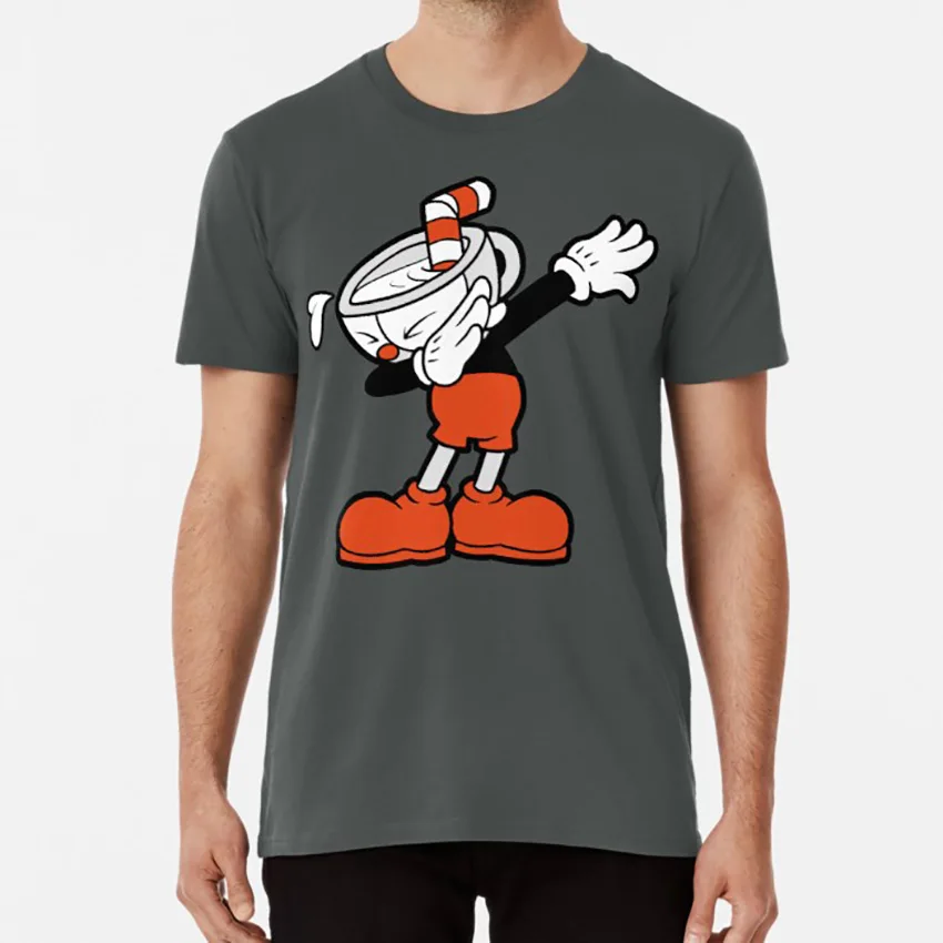 Мужская футболка Cuphead Dab чашка dab dabbing meme|Мужские футболки| |