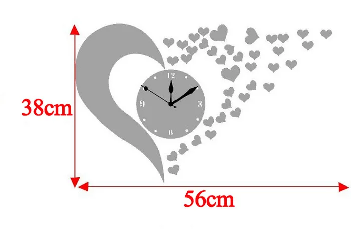 Акриловые настенные часы сделай сам декоративные зеркальные бесшумные