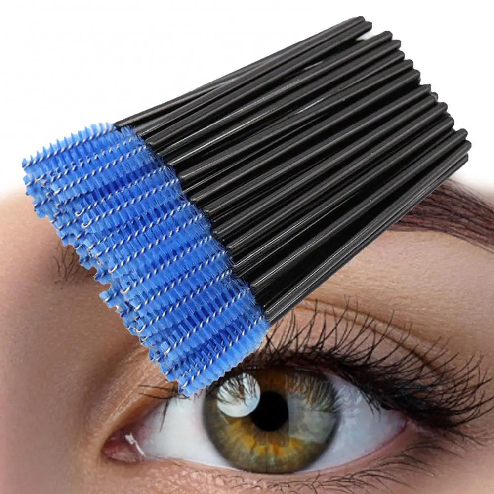 

50Pcs Women Eyelash Brushes Disposable Plastic Eye Makeup Cosmetic Beauty Tools
