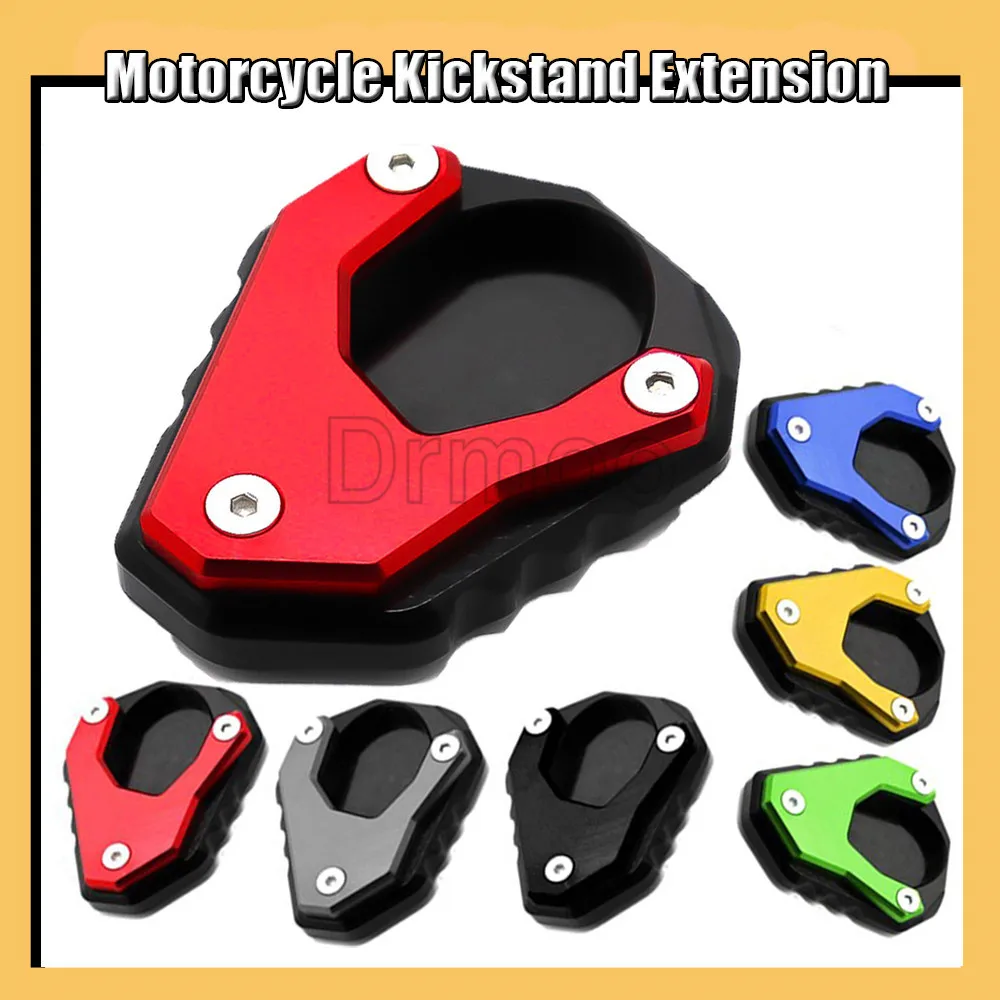 

New Motorcycle Accessories CNC Side Stand Enlarge Plate Kickstand Extension For Kawasaki NINJA 400 NINJA 250 2018-2019