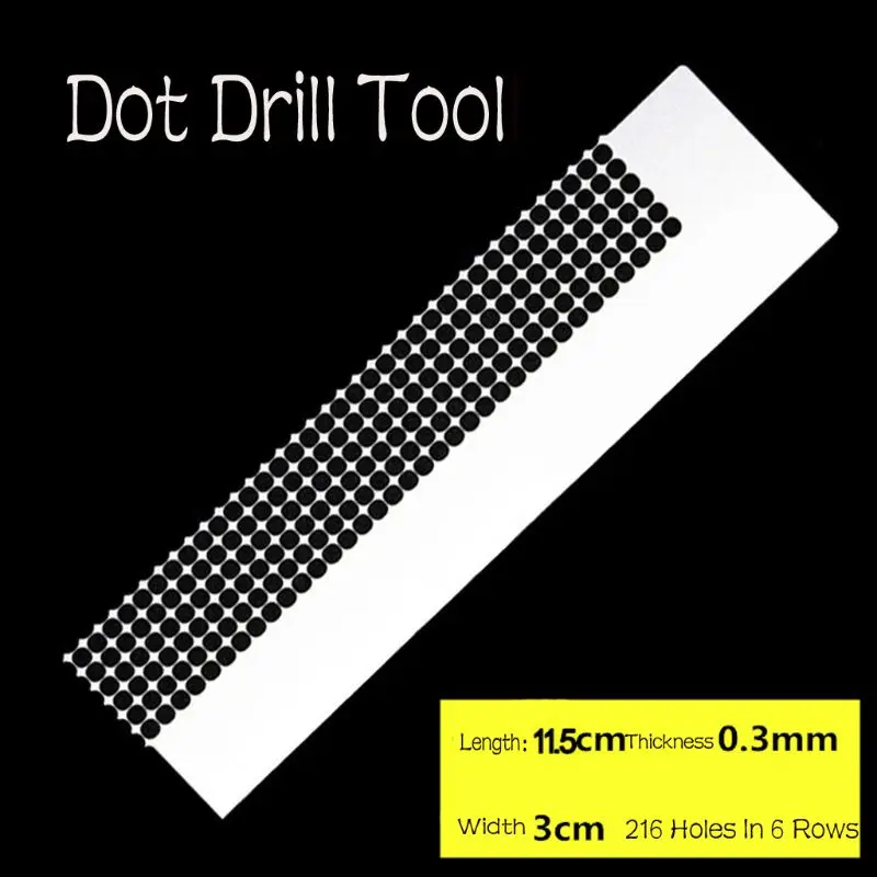 

5D DIY Diamond Painting Tool Stainless Steel Ruler with Up To 216 Blank Grids
