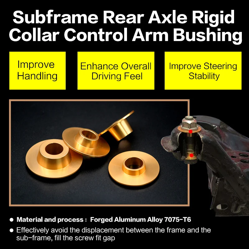 Subframe Rear Axle Rigid Collar control arm bushing For Honda CIVIC 6/8/9/10 Years Jade Honda S2000 Enhancing control stability