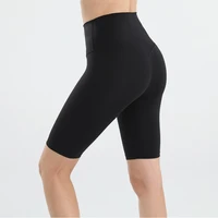 summer new running capris high waisted breeches nude yoga suit shaping fitness pants high elastic shorts