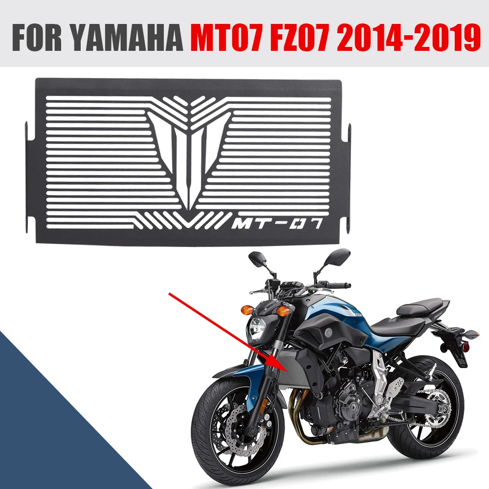 For Yamaha MT-07 MT07 FZ-07 FZ07 2014 - 2019 Motorcycle Accessories Radiator Grille Guard Grill Protector Cover Mesh Net Fender