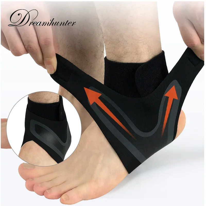 

Compression Sports Ankle support Brace Adjustable Elastic Heel Foot Bandage Anti-sprain Basketball Football Ankle Protector