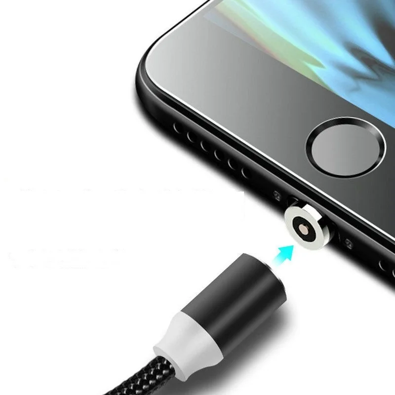 Магнитный кабель Micro USB Type C зарядный для Samsung iPhone 7 6 зарядное устройство быстрый
