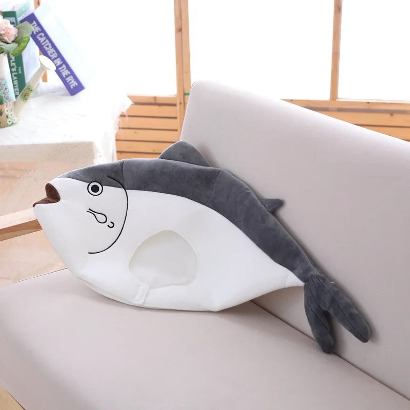 

Japan cute plush salted fish headgear salted fish hat photo props photo props plush headgear