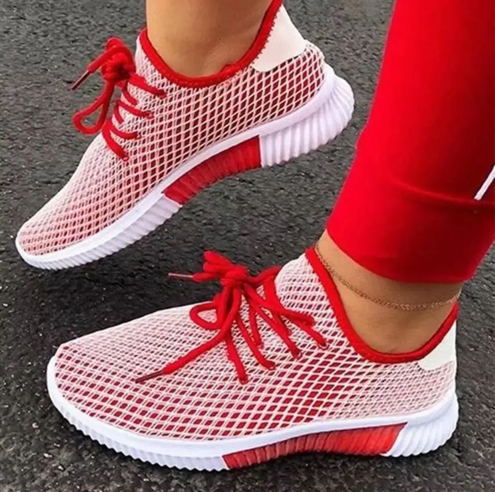 

Модная сетчатая Вулканизированная обувь; Женская уличная обувь; Повседневная обувь; Дышащие кроссовки на шнуровке; Обувь для бега; Zapatillas; 2020