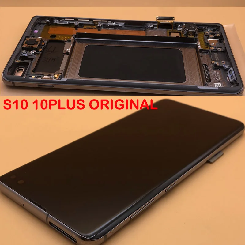ЖК дисплей SUPER AMOLED для SAMSUNG Galaxy S10e/G970/S10 G973/S10 Plus/G975/G975F сенсорный экран с
