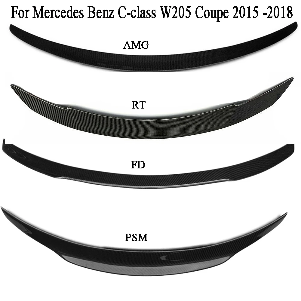 Спойлер заднего багажника из углеродного волокна для Mercedes Benz C class W205 C200 C300 Coupe 2015