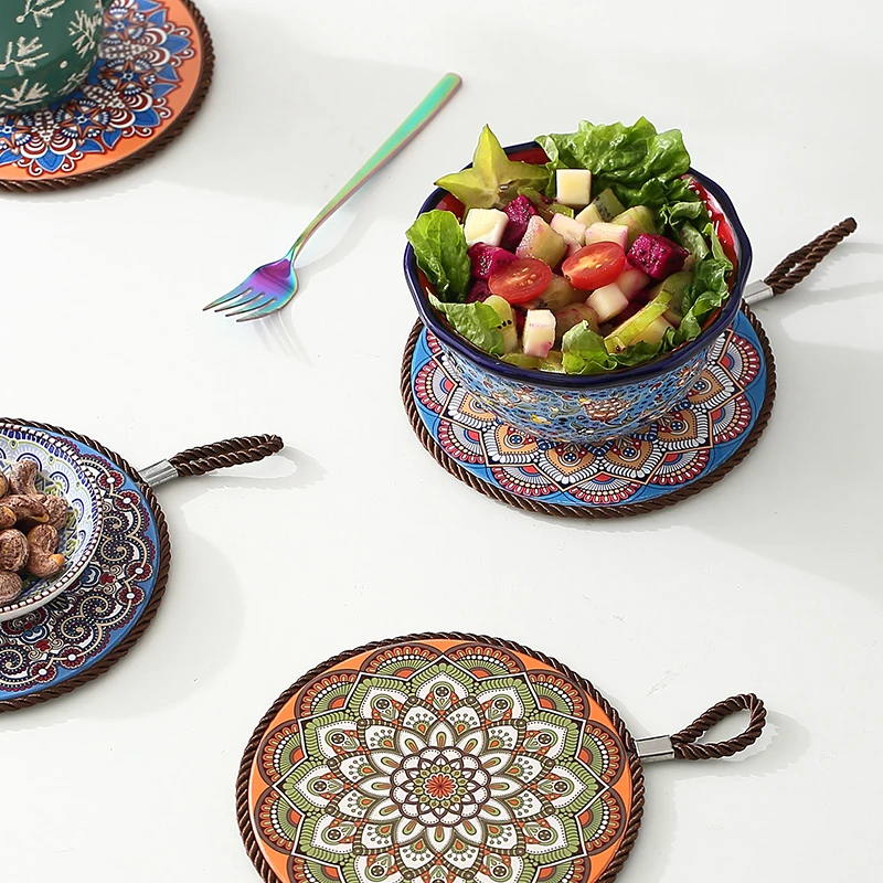 Богемный керамический Настольный коврик коврики для чашек и кухонные аксессуары