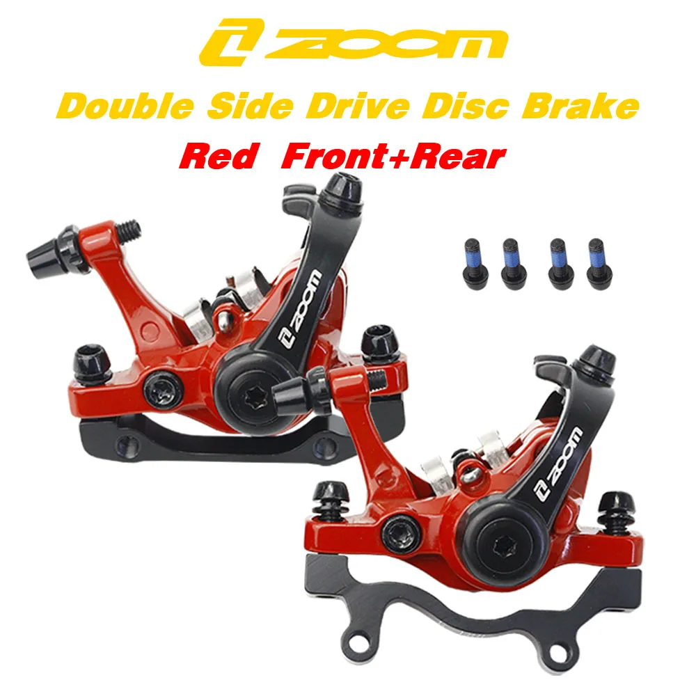 

ZOOM MTB Bicycle Disc Brake DB680 Aluminum Alloy Mechanical Caliper Line Pull Disc Brakes For Mountain Road Bike Double Brakes