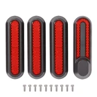 4 шт Безопасный светоотражающий ступица заднего колеса чехлы Защитный чехол-накладка на заднюю панель для Xiaomi Mi электрический скутер Pro 2 M365 скутер аксессуары