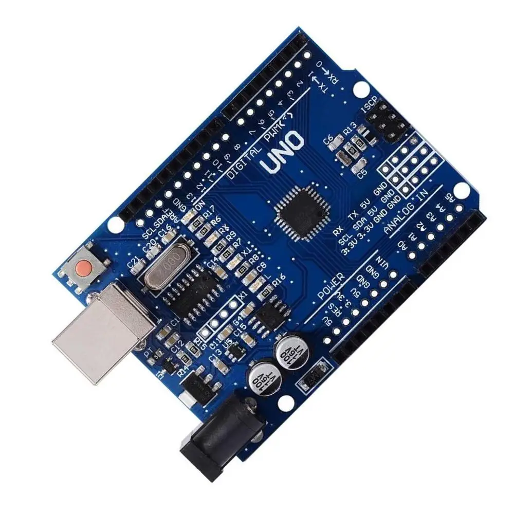 BlueRaven UNO R3 ATmega328P/CH340G MicroUSB Rev 3 0|Аксессуары для демонстрационных стендов| |