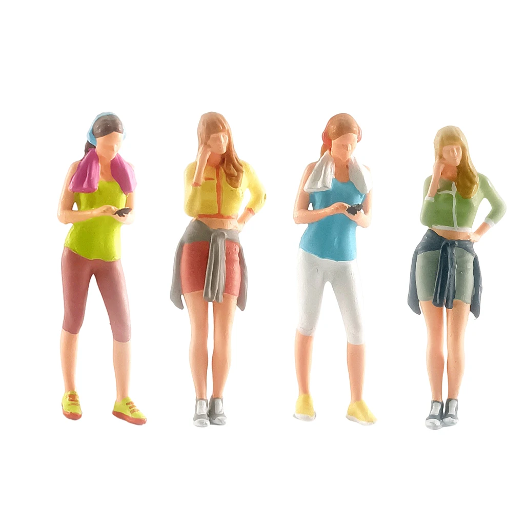 

Миниатюрная фигурка 1/64 с рисунком для фитнеса, девушка, женщина, модель сцены, масштаб S