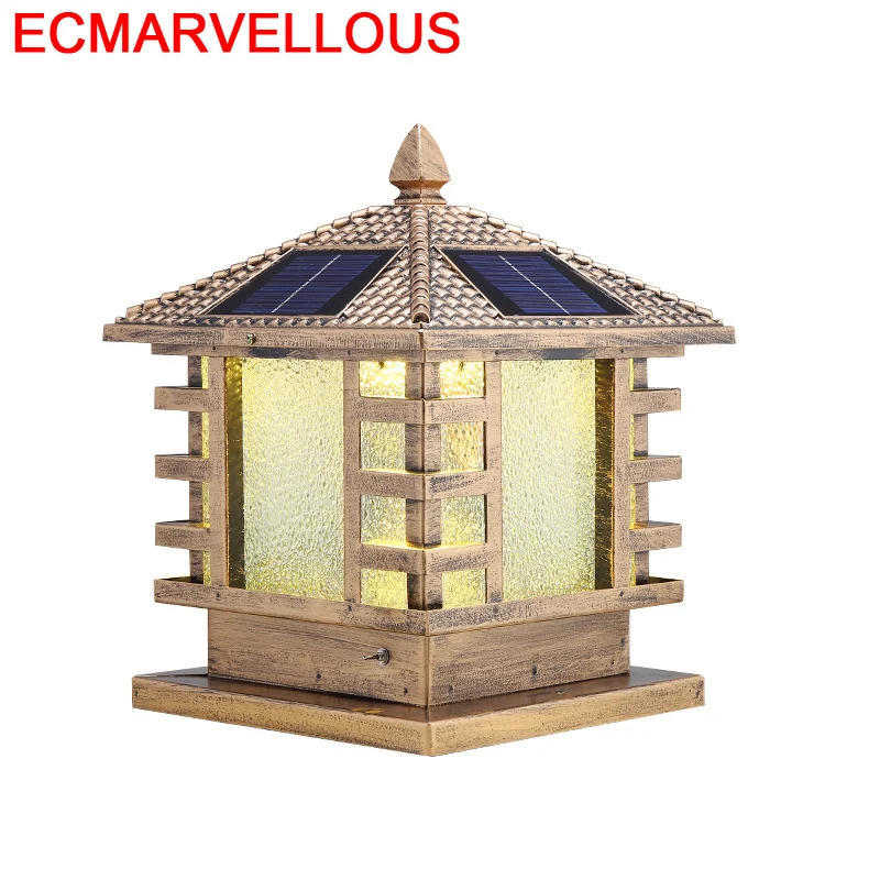 Фигурка Европейский внешний светодиодный фонарь на солнечной батарее освещение