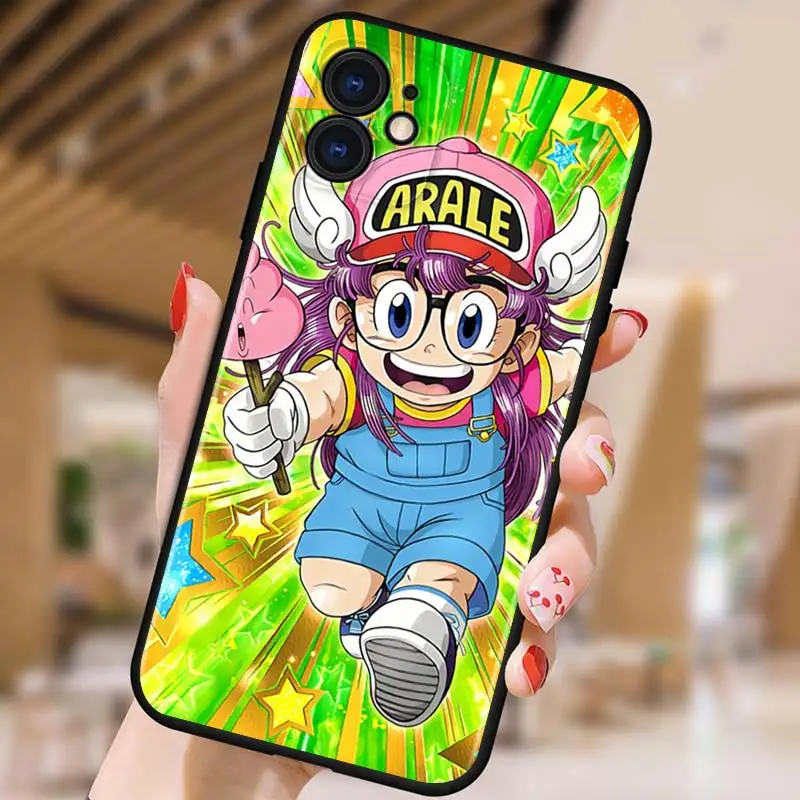 

Cartoon Dr Slump Arale for Apple iPhone 12 Pro Max Mini 11 Pro XS Max X XR 6S 6 7 8 Plus 5S SE2020 Black Phone Case