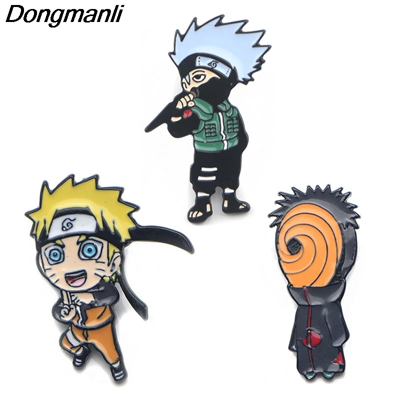 P3229 Dongmanli Uzumaki Naruto металлические эмалированные булавки и броши для женщин и мужчин нагрудные булавки рюкзак сумки шляпа значок подарки